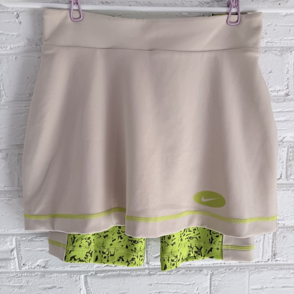 Nike Girls Dri-FIT Icon Clash 2-in-1 Training Skirt-Sand Drift-NWT‎ Size Medium